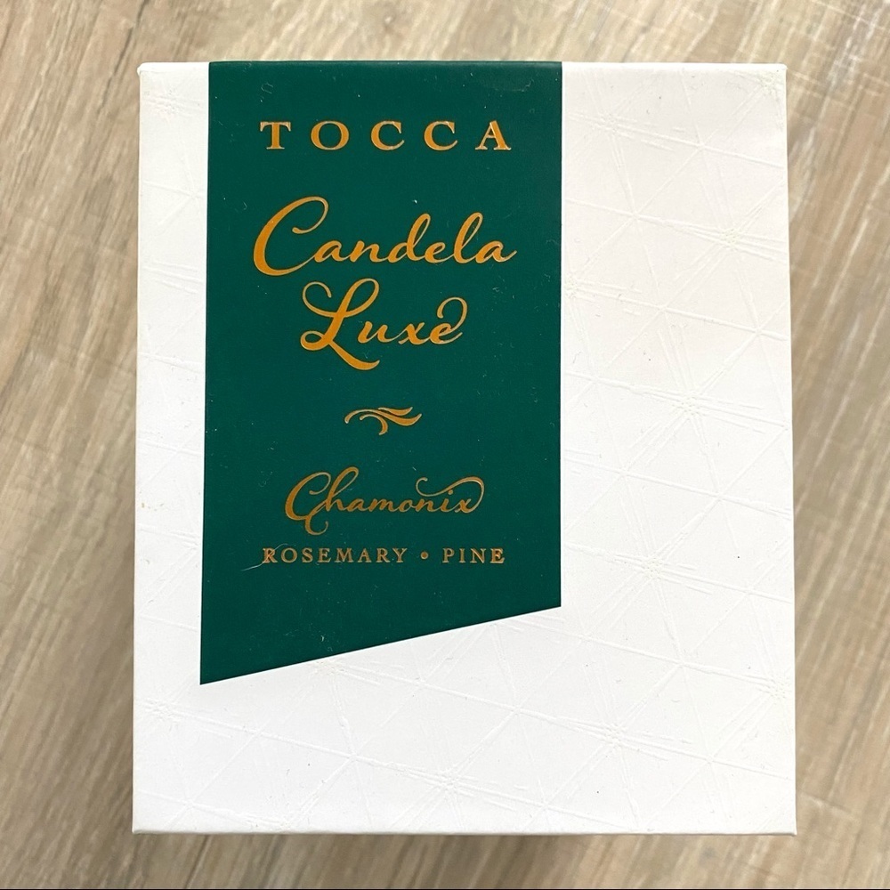 NIB Tocca Candela Luxe Chamomix Rosemary & Pine Candle